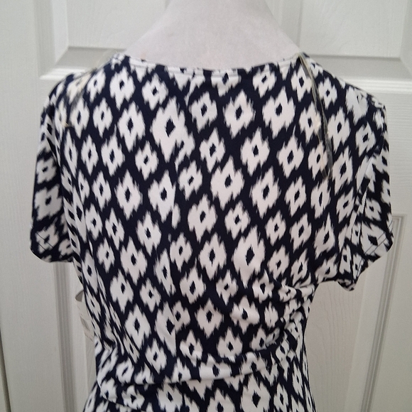 NWT Connected Apparel Black & White Dress    Size 14 - Picture 6 of 15